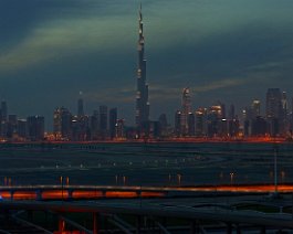 Skyline Dubai - View from The Meydan Hotel