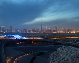 Skyline Dubai - View from The Meydan Hotel